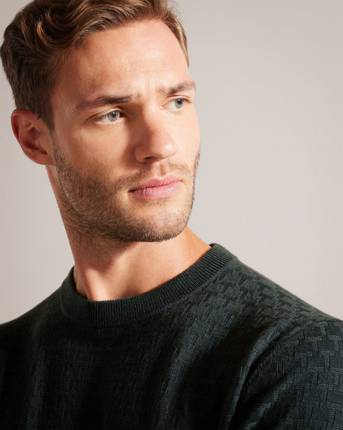 LOUNG-Knitwear-Ls T Stitch Crew Neck- Ted Baker Romania